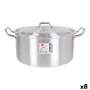 Topf mit Deckel Aluminium 33,5 x 28 x 15 cm (8 Stück) von BigBuy Cooking, Simmertöpfe - Ref: S2228154, Preis: 84,98 €, Rabatt: %