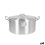 Cacerola Con Tapa Aluminio 38,5 x 33 x 18,5 cm (4 Unidades) de BigBuy Cooking, Cacerolas - Ref: S2228156, Precio: 67,66 €, De...