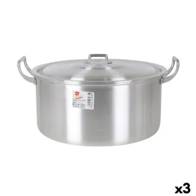 Casserole avec Couvercle Aluminium 41 x 33 x 19 cm (3 Unités) de BigBuy Cooking, Faitouts - Réf : S2228157, Prix : 60,09 €, R...