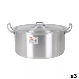 Casserole avec Couvercle Aluminium 41 x 33 x 19 cm (3 Unités) de BigBuy Cooking, Faitouts - Réf : S2228157, Prix : 64,89 €, R...