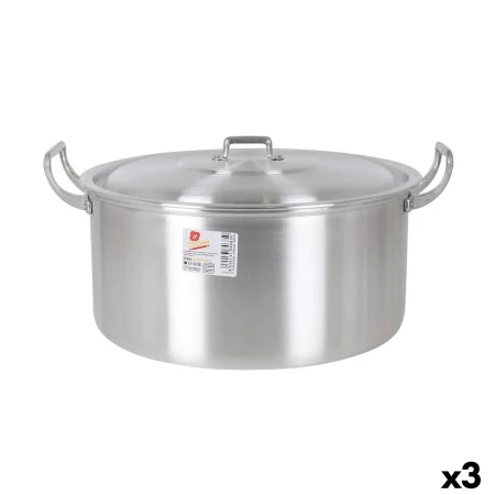 Topf mit Deckel Aluminium 41 x 33 x 19 cm (3 Stück) von BigBuy Cooking, Simmertöpfe - Ref: S2228157, Preis: 64,89 €, Rabatt: %