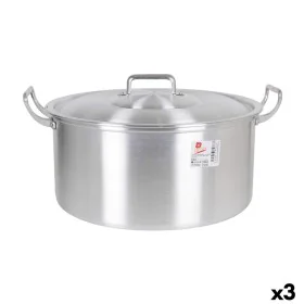 Cacerola Con Tapa Aluminio 43 x 36 x 16 cm (3 Unidades) de BigBuy Cooking, Cacerolas - Ref: S2228158, Precio: 75,66 €, Descue...