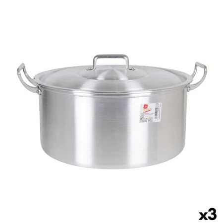 Topf mit Deckel Aluminium 43 x 36 x 16 cm (3 Stück) von BigBuy Cooking, Simmertöpfe - Ref: S2228158, Preis: 82,62 €, Rabatt: %