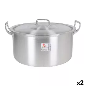 Casserole with lid Aluminium 44 x 39 x 21 cm (2 Units) by BigBuy Cooking, Casserole pans - Ref: S2228159, Price: 59,91 €, Dis...