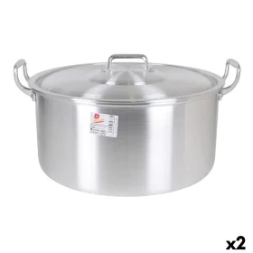 Cacerola Con Tapa Aluminio 45 x 39 x 22 cm (2 Unidades) de BigBuy Cooking, Cacerolas - Ref: S2228160, Precio: 67,51 €, Descue...