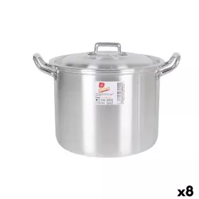 Casserole with Lid Aluminium 27 x 22 x 20 cm (8 Units) by BigBuy Cooking, Stockpots - Ref: S2228162, Price: 73,75 €, Discount: %