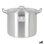 Kochtopf mit Deckel 39693 Ø 22 cm Silberfarben 6 L Aluminium 29 x 23 x 20 cm von BigBuy Cooking, Bräter & Schmortöpfe - Ref: ...