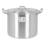 Marmite avec couvercle 39693 Ø 22 cm Argenté 6 L Aluminium 29 x 23 x 20 cm de BigBuy Cooking, Braisières - Réf : S2228163, Pr...