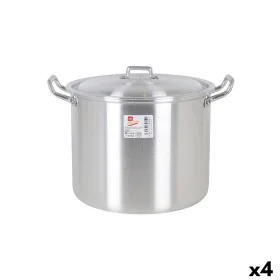 Kochtopf mit Deckel Aluminium 33 x 28 x 24 cm (4 Stück) von BigBuy Cooking, Suppentöpfe - Ref: S2228165, Preis: 62,16 €, Raba...