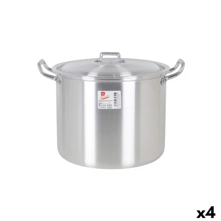 Olla con Tapa Aluminio 33 x 28 x 24 cm (4 Unidades) de BigBuy Cooking, Ollas rectas - Ref: S2228165, Precio: 67,13 €, Descuen...