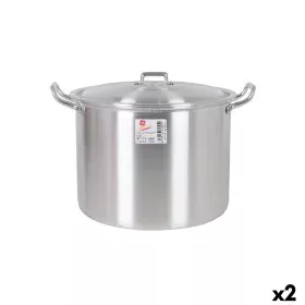 Casserole with Lid Aluminium 36 x 30 x 26 cm (2 Units) by BigBuy Cooking, Stockpots - Ref: S2228166, Price: 38,49 €, Discount: %