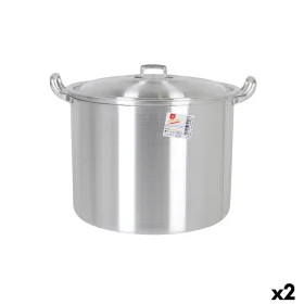 Casserole with Lid Aluminium 39 x 33 x 27 cm (2 Units) by BigBuy Cooking, Stockpots - Ref: S2228167, Price: 46,42 €, Discount: %