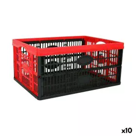 Boîte pliable avec poignées Tontarelli Voilà Rouge 47,5 x 35 x 23,6 cm (10 Unités) de Tontarelli, Boîtes de rangement ouverte...