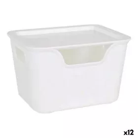 Caja de Almacenaje con Tapa Bella Antracita 17,9 x 13,9 x 11,2 cm (12 Unidades) (18 x 14 x 11 cm) de BigBuy Home, Cajas y arc...