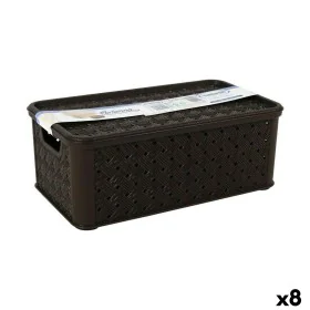 Storage Box with Lid Tontarelli Arianna 29,5 x 16,5 x 11 cm (8 Units) by Tontarelli, Lidded Storage Bins - Ref: S2228212, Pri...