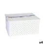 Boîte de rangement avec couvercle Tontarelli Arianna 33 x 29 x 16 cm (4 Unités) Blanc 13 L de Tontarelli, Boîtes de rangement...