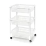 Vegetable trolley Tontarelli Mito 3 Plastic White 40 x 29 x 62 cm (12 Units) by Tontarelli, Shelves and supports - Ref: S2228...