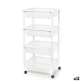 Carrello per Verdure Tontarelli Mito 4 Plastica Bianco 40 x 29 x 62 cm (12 Unità) di Tontarelli, Ripiani e supporti - Rif: S2...