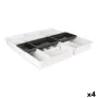 Organizador de Talheres Tontarelli Bella Branco 7 Peças 49,5 x 49,2 x 6,7 cm (4 Unidades) de Tontarelli, Prateleiras e estant...