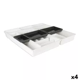 Organizador para Cubiertos Tontarelli Bella Blanco 7 Piezas 49,5 x 49,2 x 6,7 cm (4 Unidades) de Tontarelli, Estantes y sopor...