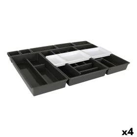 Organizador para Cubiertos Tontarelli Bella Negro 10 Piezas 70 x 49,2 x 6,7 cm (4 Unidades) de Tontarelli, Estantes y soporte...