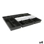 Range-couverts Tontarelli Bella Noir 10 Pièces 70 x 49,2 x 6,7 cm (4 Unités) de Tontarelli, Étagères et supports - Réf : S222...