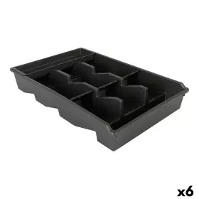 Besteckkasten Tontarelli Bella plus Schwarz 43,6 x 28,7 x 7,13 cm (6 Stück) von Tontarelli, Regale und Gestelle - Ref: S22282...