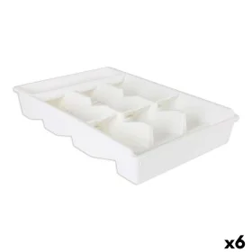 Organizador de Talheres Tontarelli Bella plus Branco 43,6 x 28,7 x 7,13 cm (6 Unidades) de Tontarelli, Prateleiras e estantes...