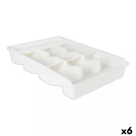 Vassoio Portaposate Tontarelli Bella plus Bianco 43,6 x 28,7 x 7,13 cm (6 Unità) di Tontarelli, Ripiani e supporti - Rif: S22...