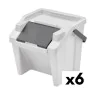 Cubo de Basura para Reciclaje Tontarelli Moda Apilable 28 L Blanco (6 Unidades) de Tontarelli, Basura y reciclaje - Ref: S222...