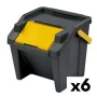 Recycling Waste Bin Tontarelli Moda Stackable 28 L Yellow (6 Units) by Tontarelli, Waste and recycling - Ref: S2228304, Price...