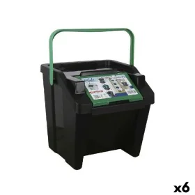 Recycling Waste Bin Tontarelli Moda Stackable 28 L Green (6 Units) by Tontarelli, Waste and recycling - Ref: S2228306, Price:...