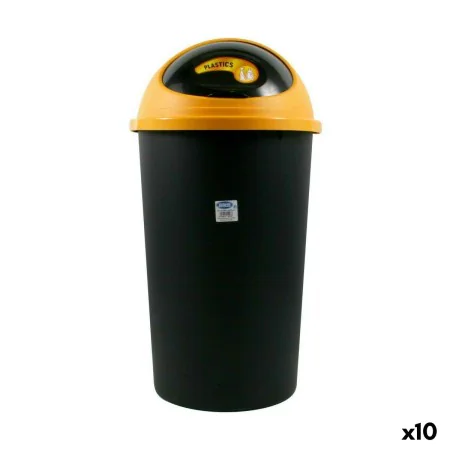 Rubbish Bin Tontarelli Big hoop Yellow Black 50 L (10 Units) by Tontarelli, Waste and recycling - Ref: S2228315, Price: 125,0...