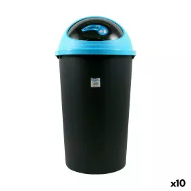 Cubo para la Basura Tontarelli Big hoop Azul Negro 50 L 39 x 39 x 72 cm (10 Unidades) de Tontarelli, Basura y reciclaje - Ref...