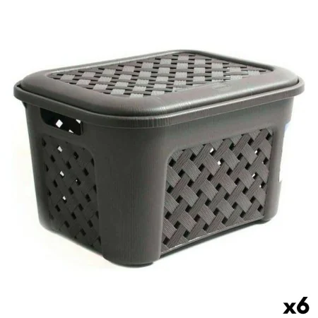 Laundry Basket Arianna Tontarelli 2112312 (43,5 x 33,5 x 26 cm) 23,6 L (6 Units) by Tontarelli, Lidded Storage Bins - Ref: S2...