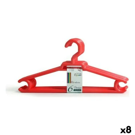 Hangers Confortime Rainbow Plastic 6 Pieces 42 x 21 cm (8 Units) (6 uds) by Confortime, Hangers - Ref: S2228397, Price: 19,89...