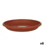 Flower Pot Dish Dem Squares Brown 36 x 36 x 5 cm (6 Units) by Dem, Accessories - Ref: S2228456, Price: 6,04 €, Discount: %