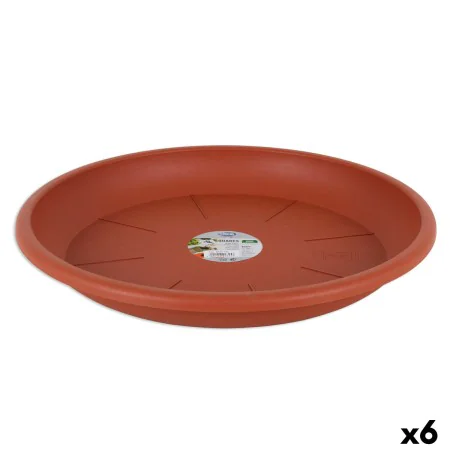 Flower Pot Dish Dem Squares Brown 39,5 cm (6 Units) by Dem, Accessories - Ref: S2228457, Price: 9,43 €, Discount: %