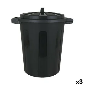 Cubo para la Basura Dem 100 L Negro 64 x 54 x 68 cm (3 Unidades) de Dem, Basura y reciclaje - Ref: S2228492, Precio: 34,56 €,...