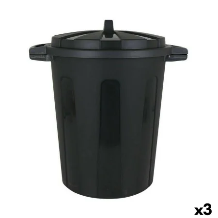 Cubo para la Basura Dem 100 L Negro 64 x 54 x 68 cm (3 Unidades) de Dem, Basura y reciclaje - Ref: S2228492, Precio: 35,26 €,...