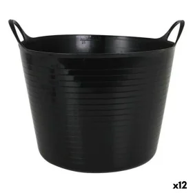 Cesto de Plástico Multiusos Dem Flexy Preto (26 l) (Ø 39 cm) de Dem, Caixotes de resíduos de jardim - Ref: S2228538, Preço: 3...