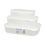 Set of 3 lunch boxes Tontarelli Family White Rectangular 29,6 x 19,8 x 7,7 cm (20 Units) by Tontarelli, Food storage - Ref: S...