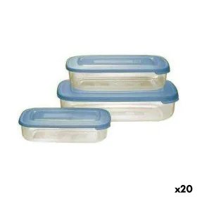 Lunch box Tontarelli Family Blue Rectangular 29,6 x 19,8 x 7,7 cm (20 Units) by Tontarelli, Food storage - Ref: S2228579, Pri...