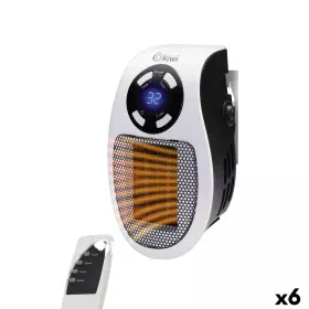 Calefactor Cerámico de Enchufe con Mando a Distancia Kiwi KHT-8430 400 W (6 Unidades) de Kiwi, Termoventiladores y calefactor...