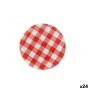 Set of lids Sarkap Gingham 6 Pieces 7 x 0,8 cm (24 Units) by Sarkap, Airtight jars and accessories - Ref: S2228794, Price: 19...