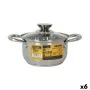 Casserole with glass lid Quttin New Neron Steel 26 x 18 x 10 cm (6 Units) by Quttin, Casserole pans - Ref: S2228823, Price: 5...