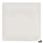 Prato de Jantar La Mediterránea 41678 Grés Marfim 24 x 24 x 2 cm (6 Unidades) (24 cm) de La Mediterránea, Pratos e fontes - R...