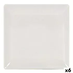 Piatto da pranzo La Mediterránea 41678 Gres Avorio 24 x 24 x 2 cm (6 Unità) (24 cm) di La Mediterránea, Piatti e teglie - Rif...