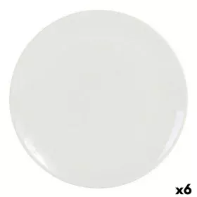 Flat Plate La Mediterránea GR39659 Stoneware Ivory (6 Units) (26 cm) by La Mediterránea, Plates and dishes - Ref: S2228884, P...