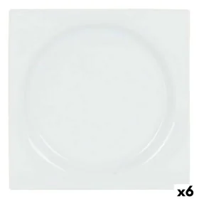 Assiette à dessert Inde Zen Porcelaine Blanc 18 x 18 x 2,5 cm (6 Unités) de Inde, Plats et plateaux - Réf : S2228931, Prix : ...